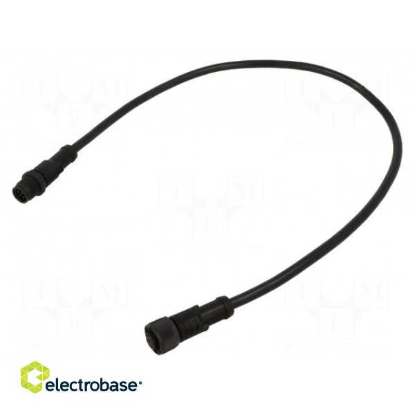 Cable: for sensors/automation | PIN: 8 | M12-M12 | 0.5m | plug | plug