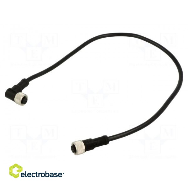 Cable: for sensors/automation | PIN: 8 | M12-M12 | 0.5m | plug | plug