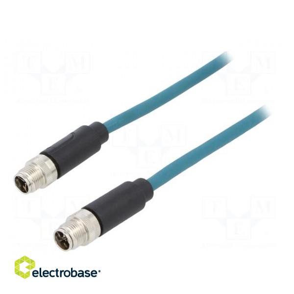 Cable: for sensors/automation | PIN: 8 | male | X code-ProfiNET | IP67