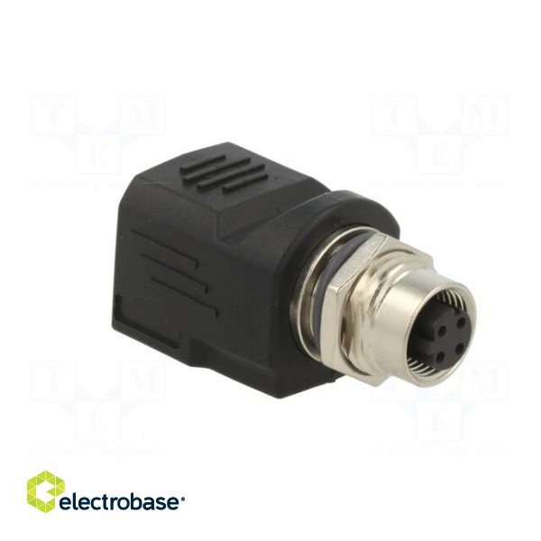 Adapter | M12 female D coded,RJ45 socket | D code-Ethernet фото 4