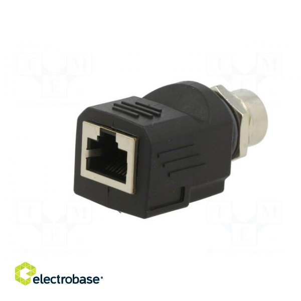Adapter | M12 female D coded,RJ45 socket | D code-Ethernet image 2