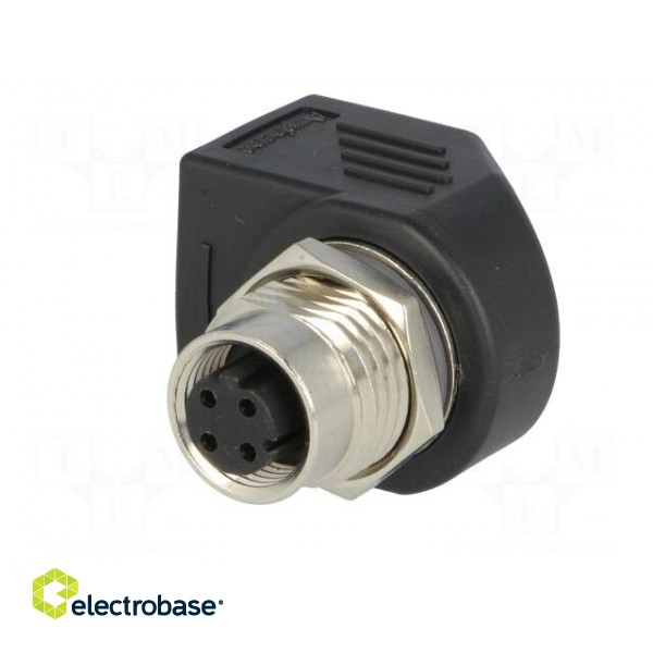 Adapter | M12 female,RJ45 socket | D code-Ethernet | PIN: 4 | Cat: 5e image 4
