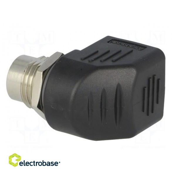 Adapter | M12 female,RJ45 socket | D code-Ethernet | PIN: 4 | Cat: 5e image 6