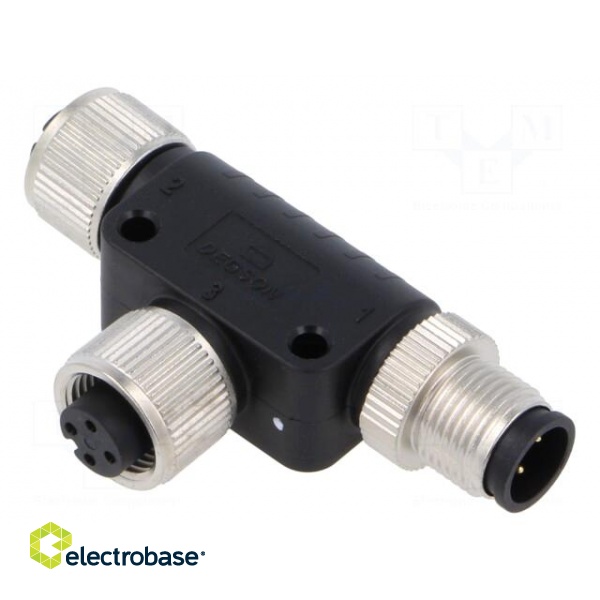 M12 adapter FT-M12A-04F-M12A-04M-K4-0200 image 1