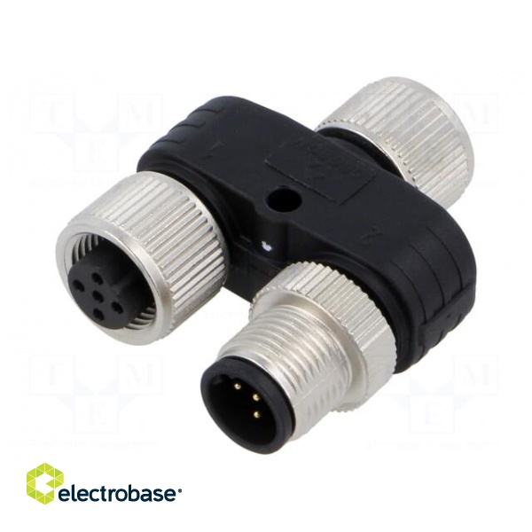 M12 adapter FY-M12B-05F-M12B-05F-Q-0100 image 1