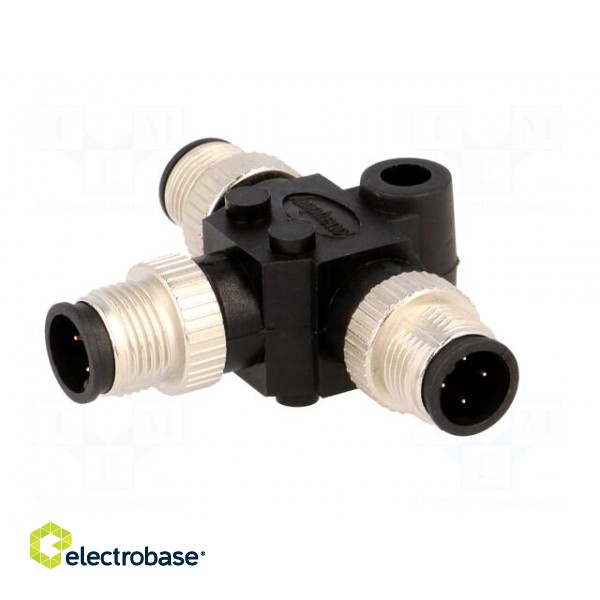 T adapter | M12 male x3 | A code-DeviceNet / CANopen | PIN: 4 | IP68 image 4