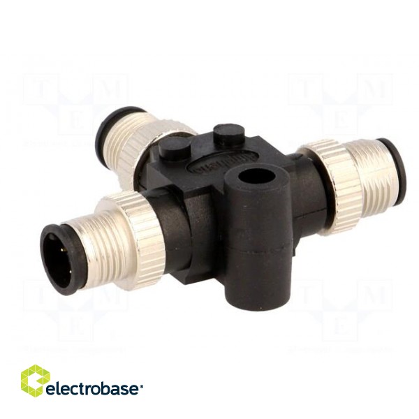 T adapter | M12 male x3 | A code-DeviceNet / CANopen | PIN: 4 | IP68 image 6
