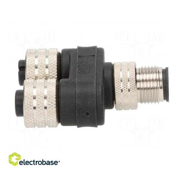 T adapter | M12 male,M12 female x2 | A code-DeviceNet / CANopen paveikslėlis 3