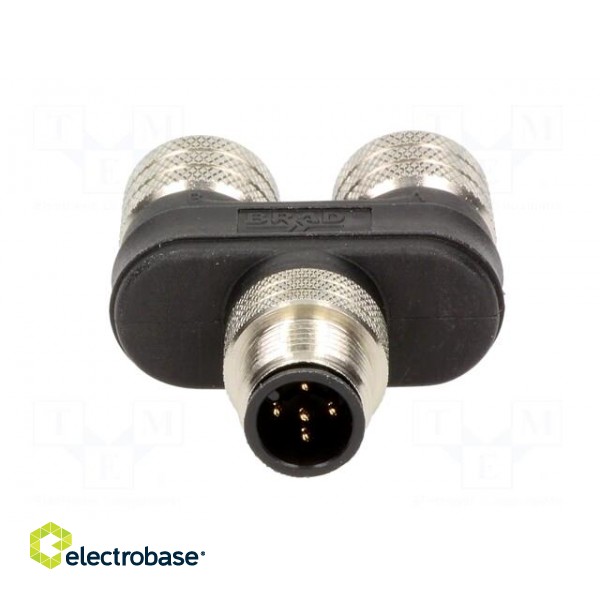T adapter | M12 male,M12 female x2 | A code-DeviceNet / CANopen paveikslėlis 5