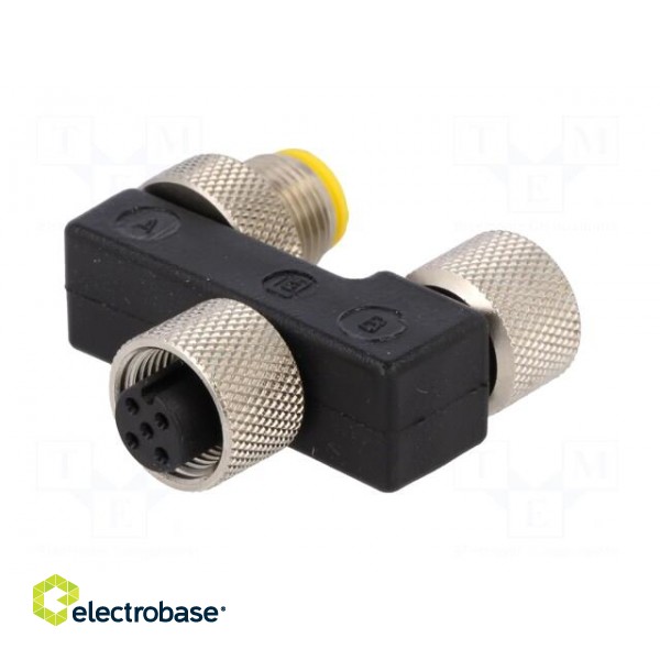 T adapter | M12 male,M12 female x2 | A code-DeviceNet / CANopen image 6