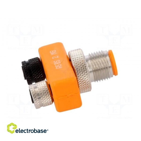 T adapter | M12 male,M8 female x2 | PIN: 3 | IP67 | Y image 7
