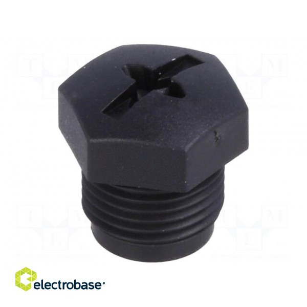 Protection cover | female M12 connectors | plastic фото 1
