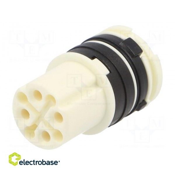 Connector: circular | contact insert | female | for cable paveikslėlis 1