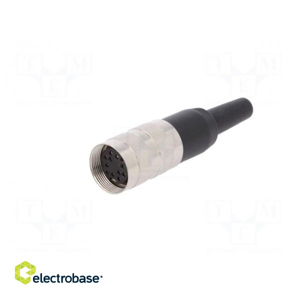 Connector: M16 | plug | female | soldering | for cable | PIN: 12 | 3A | 150V фото 2