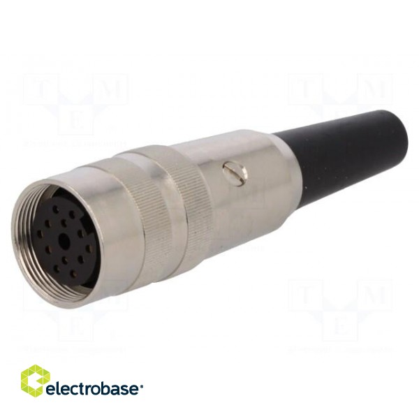 Connector: M16 | plug | female | soldering | for cable | PIN: 12 | 3A | 60V image 1