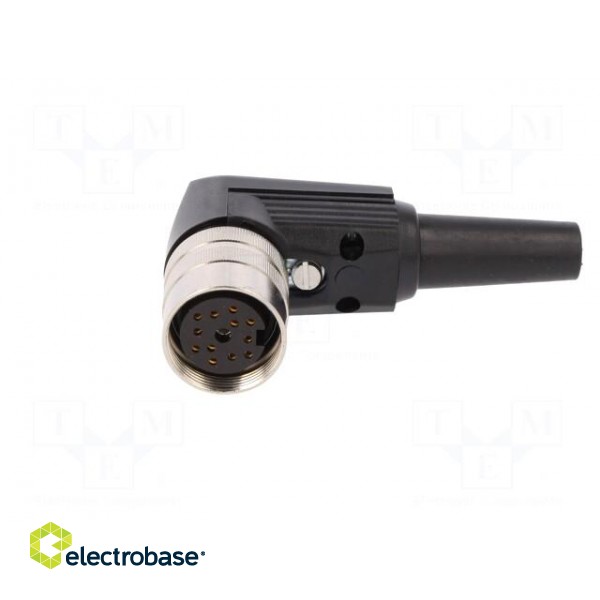 Connector: M16 | plug | female | soldering | for cable | PIN: 12 | 3A | 60V фото 3