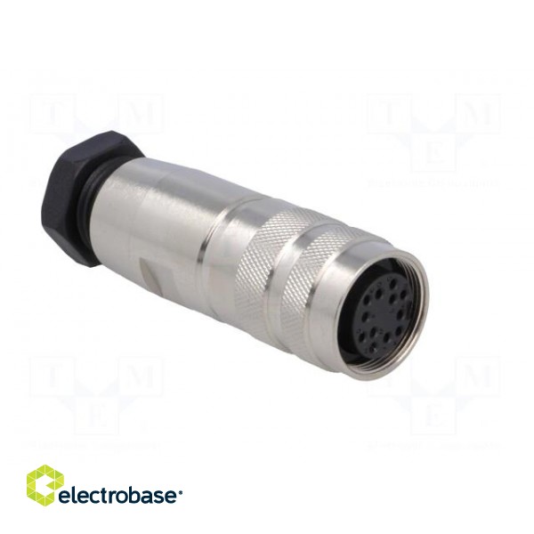 Connector: M16 | plug | female | soldering | for cable | PIN: 12 | 3A | 60V image 8