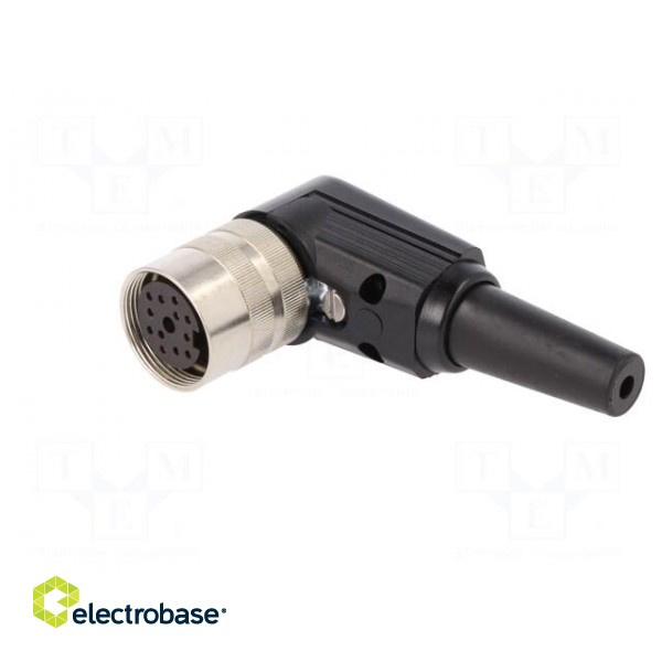 Connector: M16 | plug | female | soldering | for cable | PIN: 12 | 3A | 60V фото 4