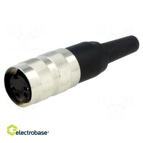 Connector: M16 | plug | female | soldering | for cable | PIN: 2 | 5A | 300V image 1