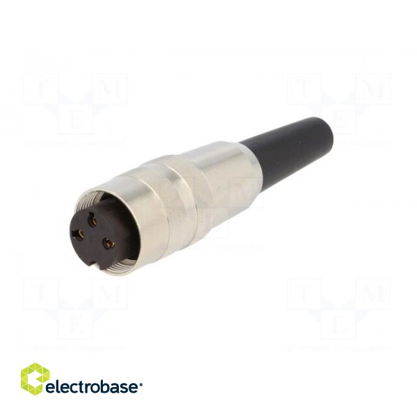 Connector: M16 | plug | female | soldering | for cable | PIN: 3 | 5A | 250V paveikslėlis 2