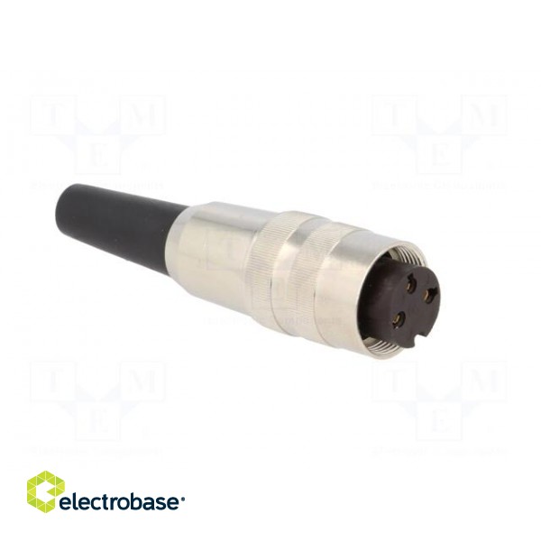 Connector: M16 | plug | female | soldering | for cable | PIN: 3 | 5A | 250V paveikslėlis 8