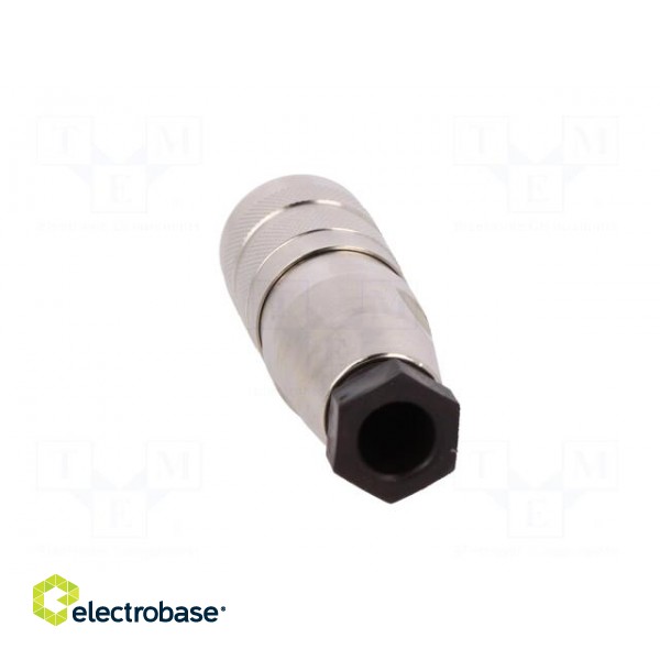 Connector: M16 | plug | female | soldering | for cable | PIN: 3 | 5A | 300V фото 5