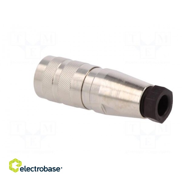 Connector: M16 | plug | female | soldering | for cable | PIN: 3 | 5A | 300V фото 4
