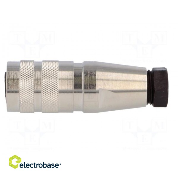 Connector: M16 | plug | female | soldering | for cable | PIN: 4 | 5A | 300V фото 3