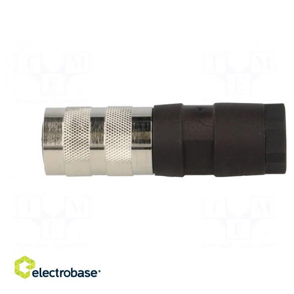 Connector: M16 | plug | female | soldering | for cable | PIN: 4 | 5A | 300V фото 3