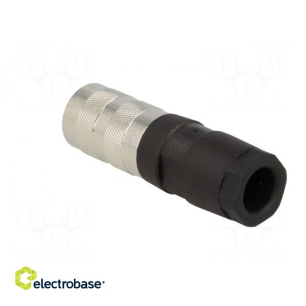 Connector: M16 | plug | female | soldering | for cable | PIN: 4 | 5A | 300V фото 4