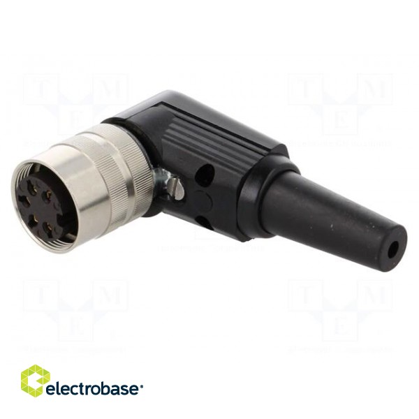 Connector: M16 | plug | female | soldering | for cable | PIN: 5 | 5A | 250V image 2
