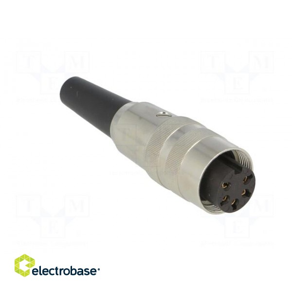 Connector: M16 | plug | female | soldering | for cable | PIN: 5 | 5A | 250V фото 8