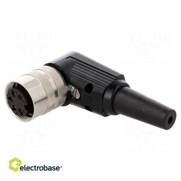 Connector: M16 | plug | female | soldering | for cable | PIN: 5 | 5A | 250V image 1