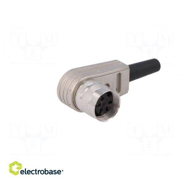 Connector: M16 | plug | female | soldering | for cable | PIN: 5 | 5A | 300V фото 2