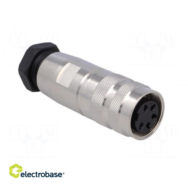 Connector: M16 | plug | female | soldering | for cable | PIN: 5 | 6A | 250V фото 8