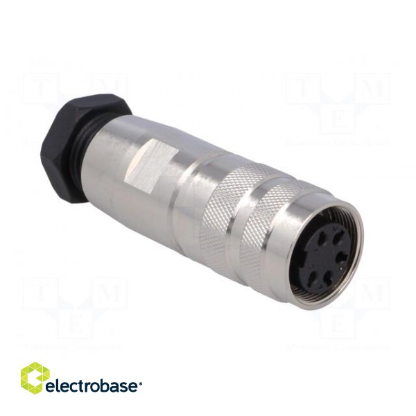 Connector: M16 | plug | female | soldering | for cable | PIN: 5 | 6A | 250V paveikslėlis 8