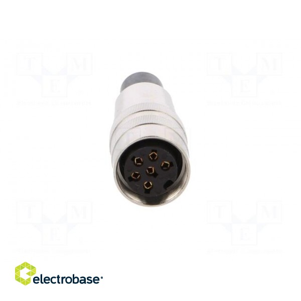 Connector: M16 | plug | female | soldering | for cable | PIN: 6 | 5A | 250V фото 9