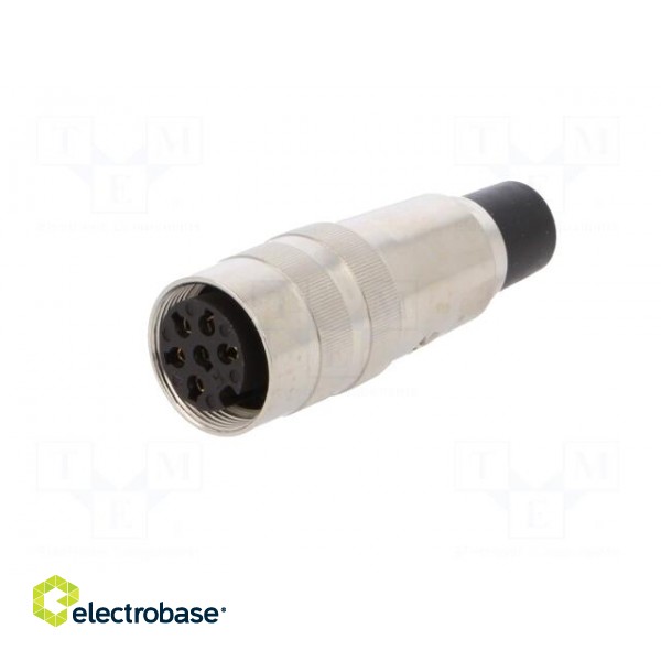 Connector: M16 | plug | female | soldering | for cable | PIN: 6 | 5A | 250V image 2