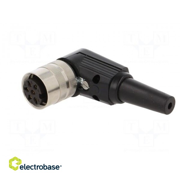 Connector: M16 | plug | female | soldering | for cable | PIN: 6 | 5A | 250V image 2