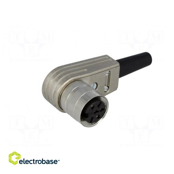Connector: M16 | plug | female | soldering | for cable | PIN: 6 | 5A | 300V фото 2