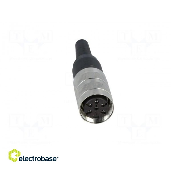 Connector: M16 | plug | female | soldering | for cable | PIN: 6 | 5A | 300V paveikslėlis 9