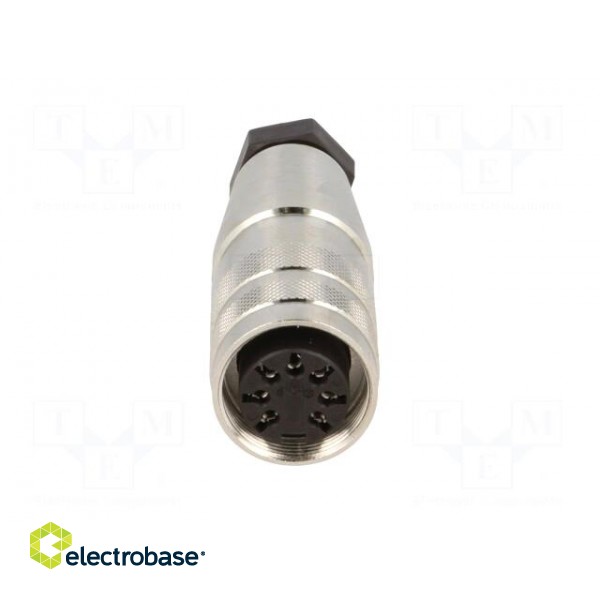 Connector: M16 | plug | female | soldering | for cable | PIN: 7 | 5A | 100V фото 9