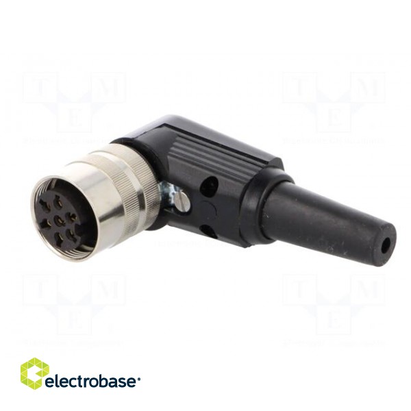 Connector: M16 | plug | female | soldering | for cable | PIN: 7 | 5A | 250V paveikslėlis 2