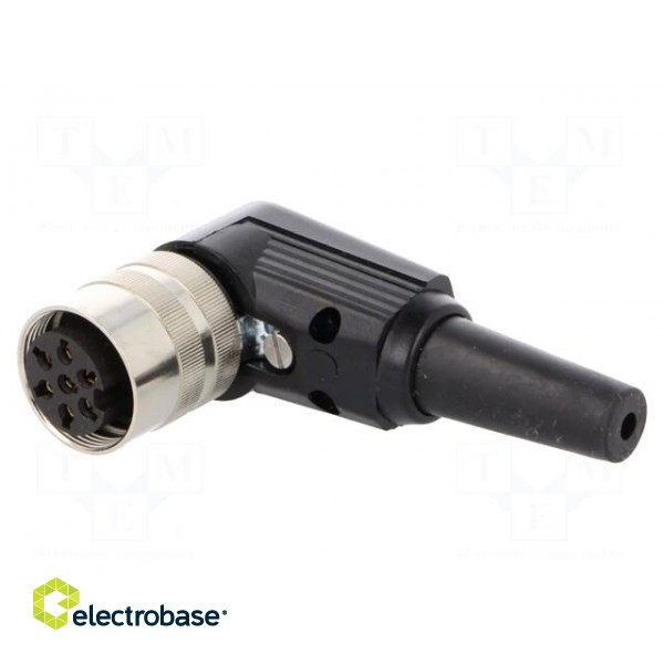 Connector: M16 | plug | female | soldering | for cable | PIN: 7 | 5A | 250V image 1