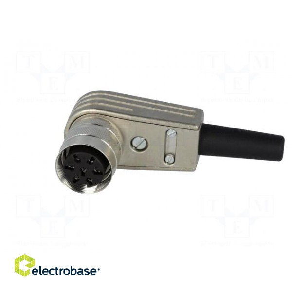 Connector: M16 | plug | female | soldering | for cable | PIN: 7 | 5A | 300V image 3