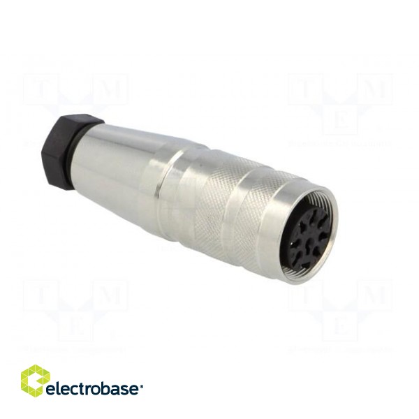 Connector: M16 | plug | female | soldering | for cable | PIN: 8 | 3A | 300V image 8