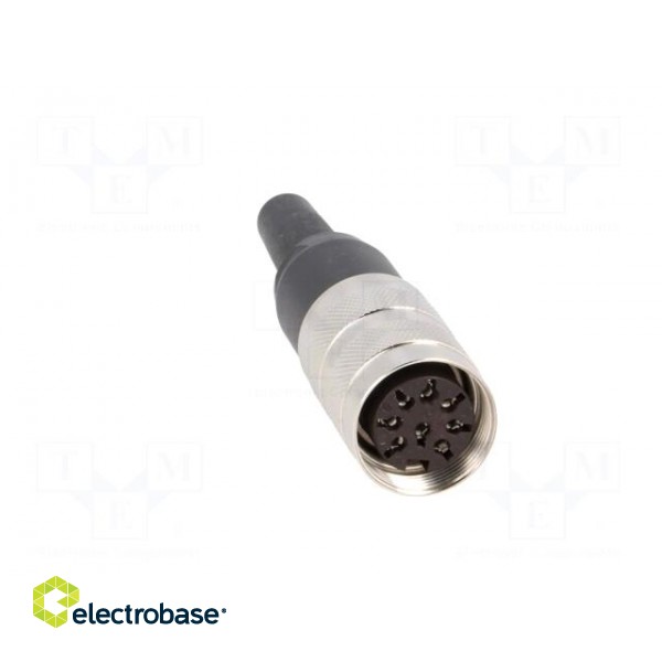 Connector: M16 | plug | female | soldering | for cable | PIN: 8 | 5A | 100V фото 9