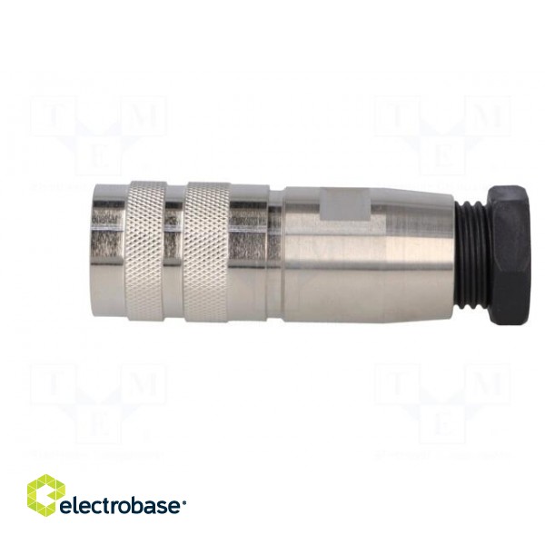 Connector: M16 | plug | female | soldering | for cable | PIN: 8 | 5A | 60V фото 3