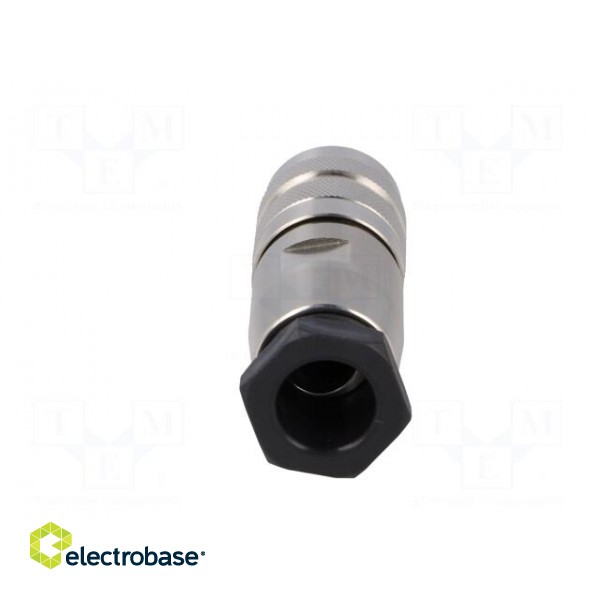 Connector: M16 | plug | female | soldering | for cable | PIN: 8 | 5A | 60V фото 5
