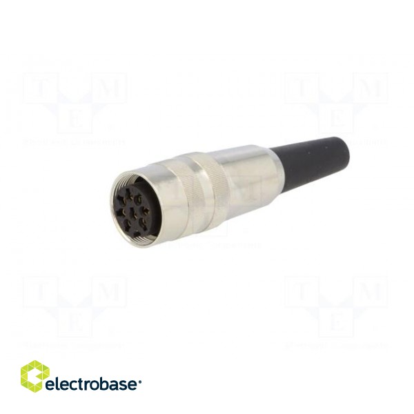 Connector: M16 | plug | female | soldering | for cable | PIN: 8 | 5A | 60V image 2
